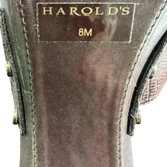 Harold’s 100% Leather kitten heel new brown - Picture 5 of 6